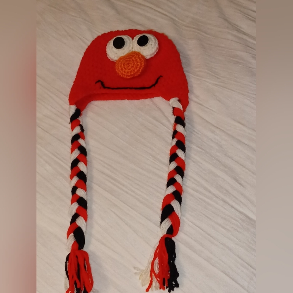 Elmo Chrochet Hat